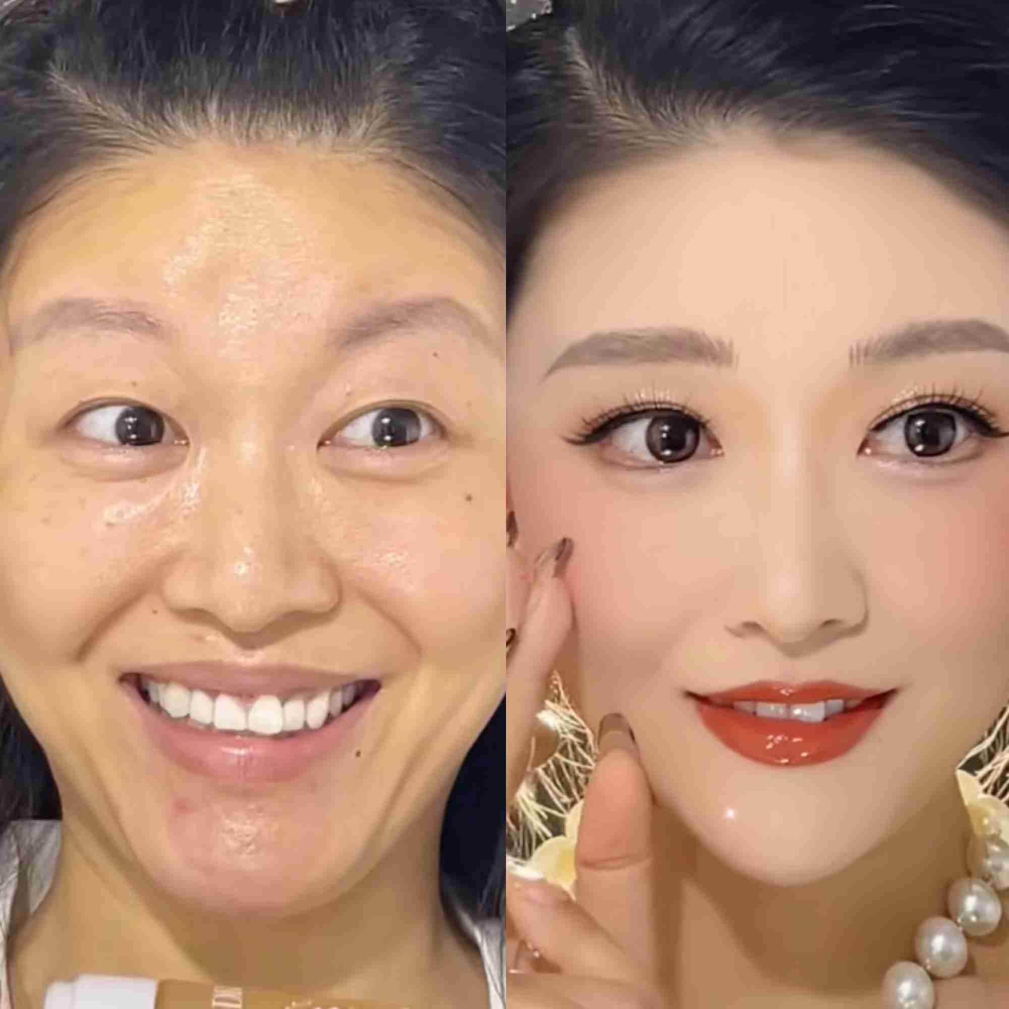 メイク後とすっぴんの差が激しい