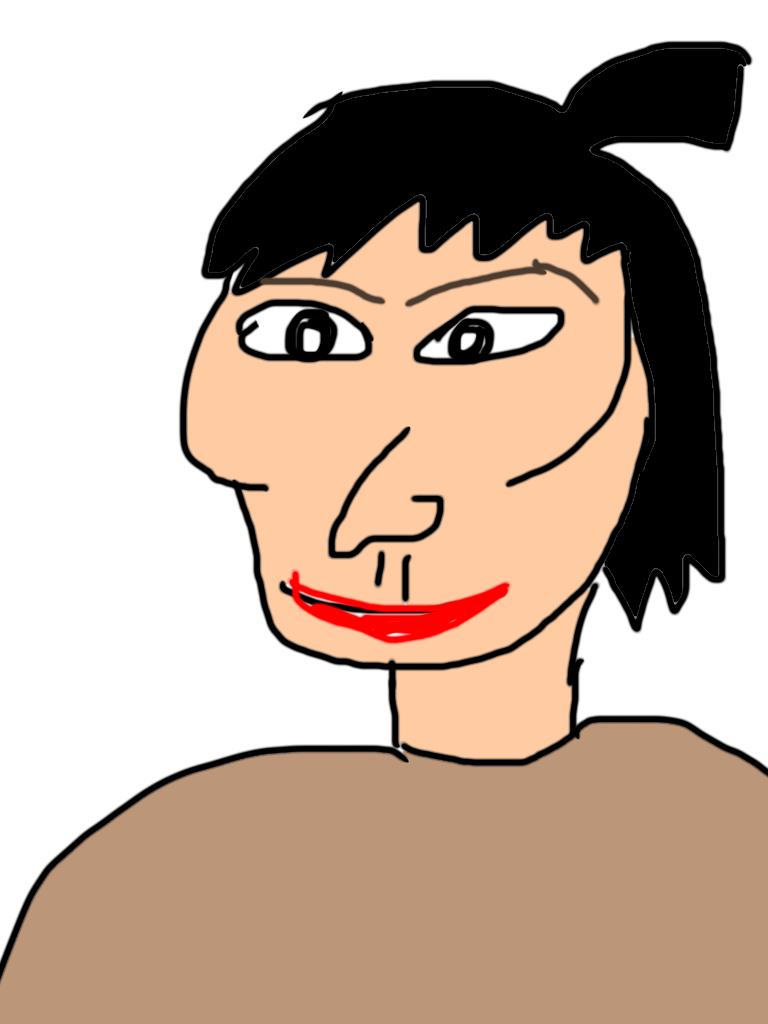 自画像を描くトピ