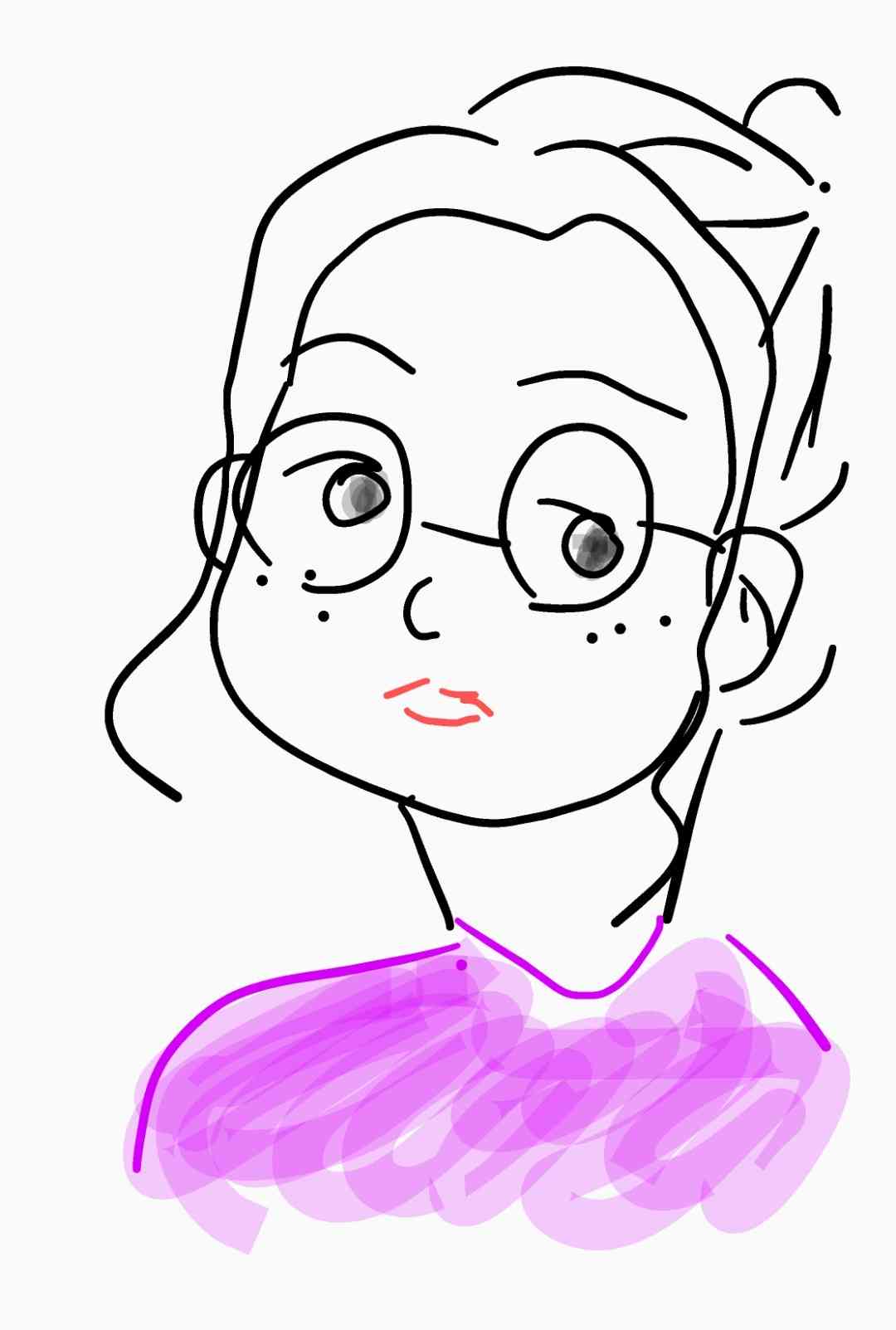 自画像を描くトピ