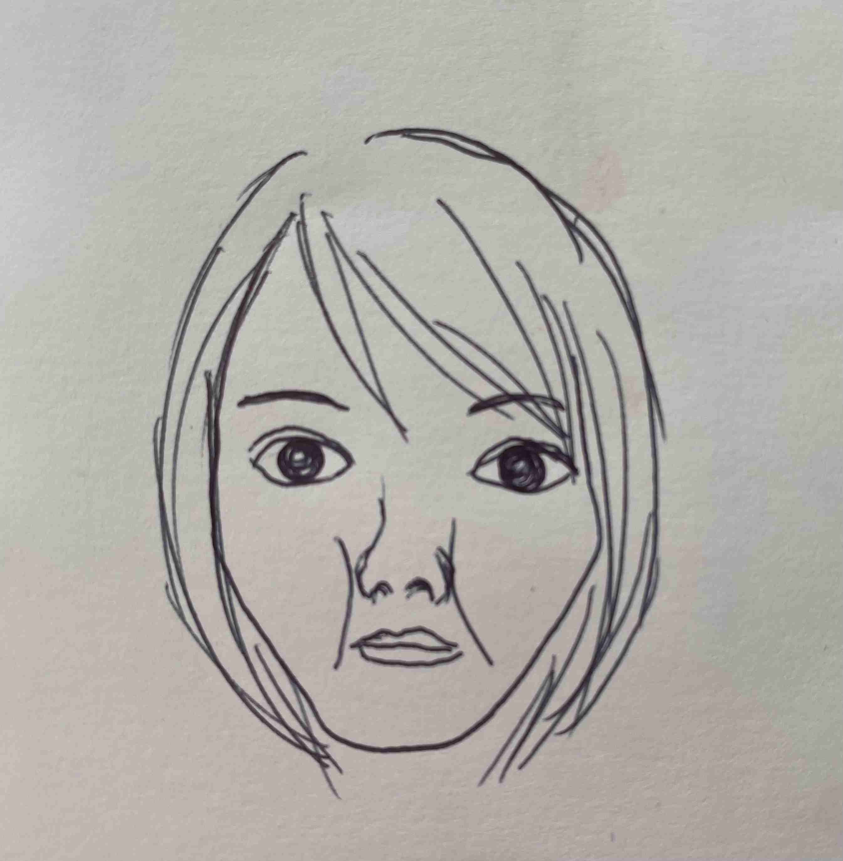 自画像を描くトピ