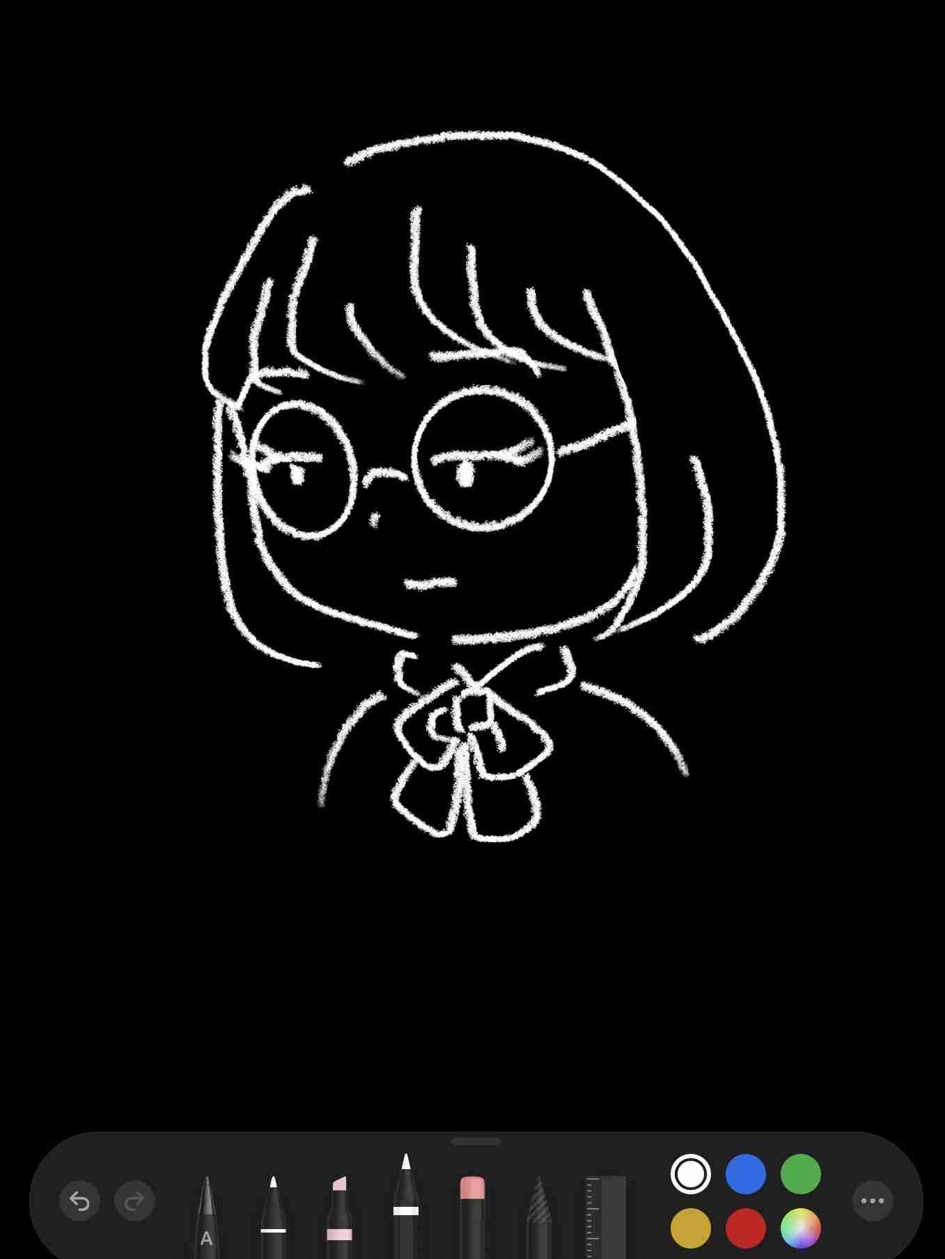 自画像を描くトピ