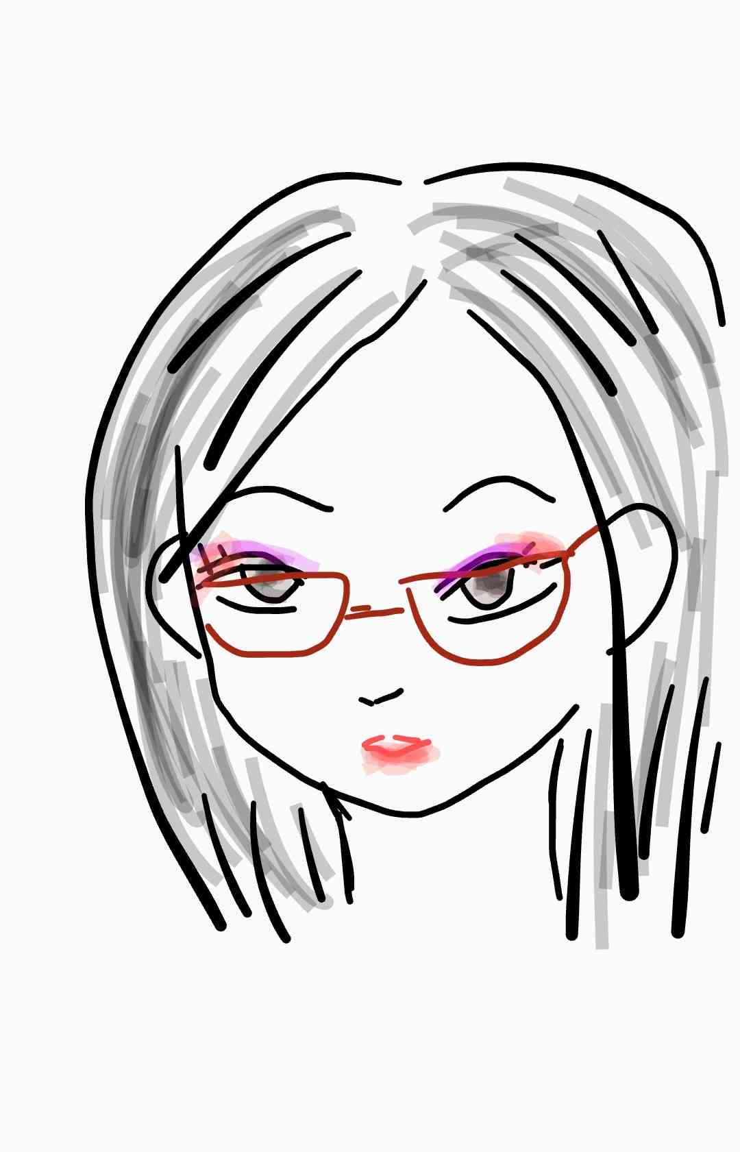 自画像を描くトピ