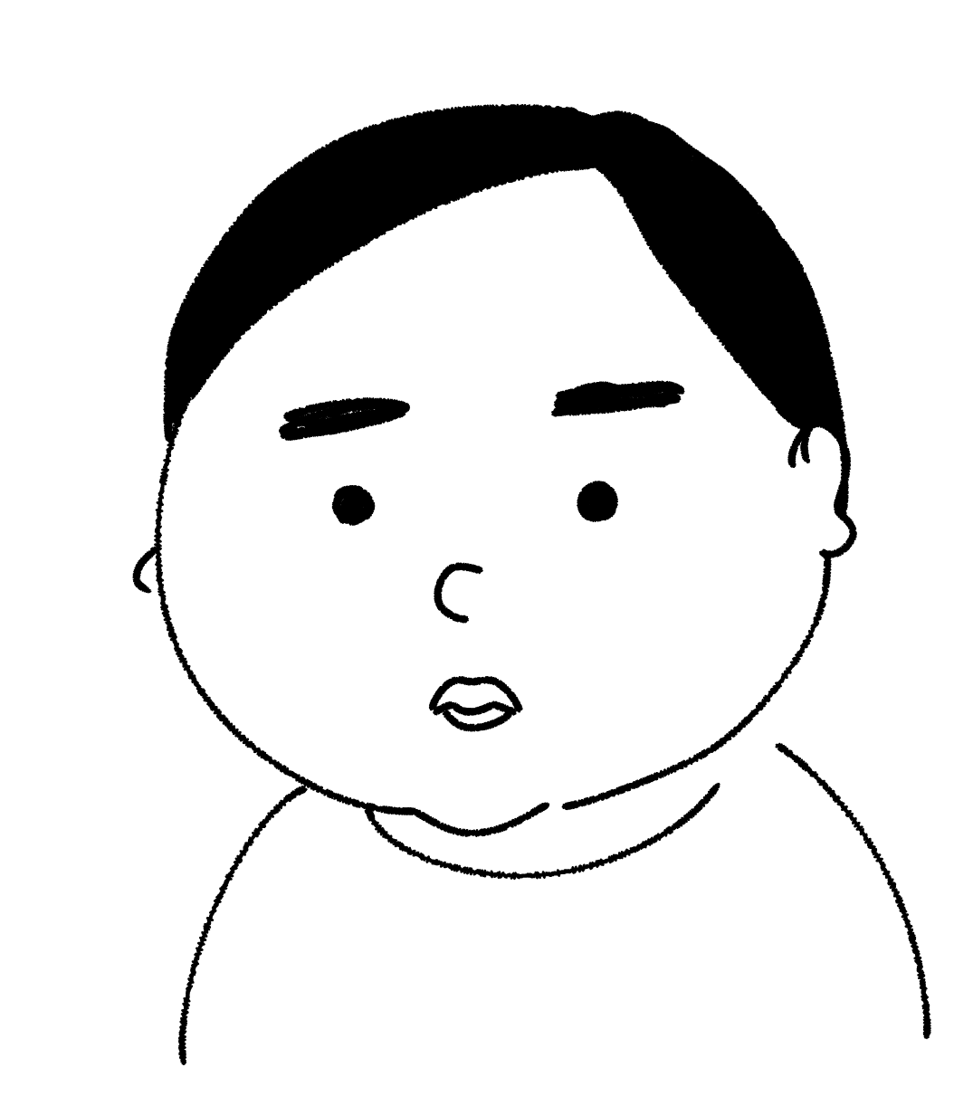 自画像を描くトピ