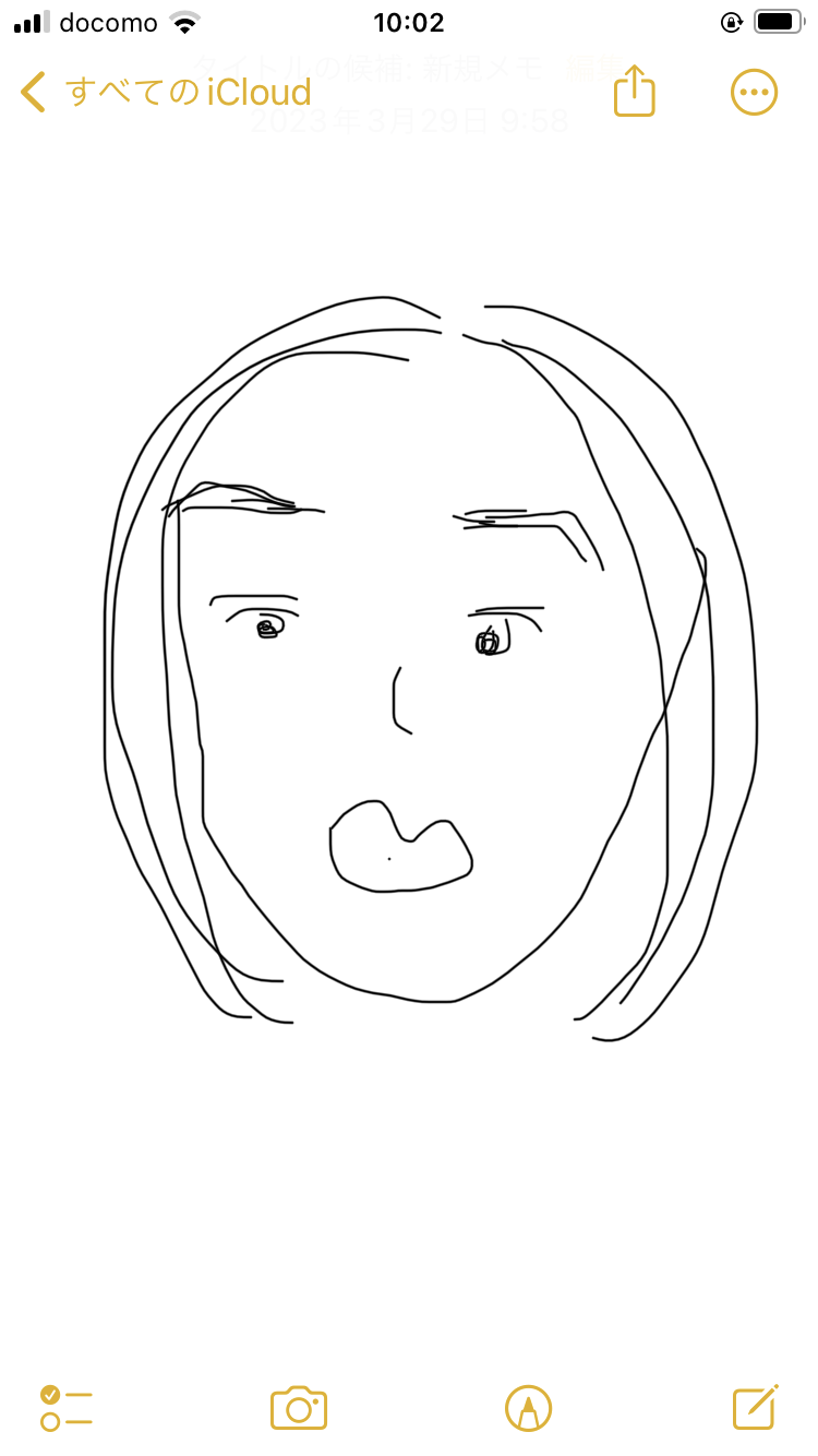 自画像を描くトピ