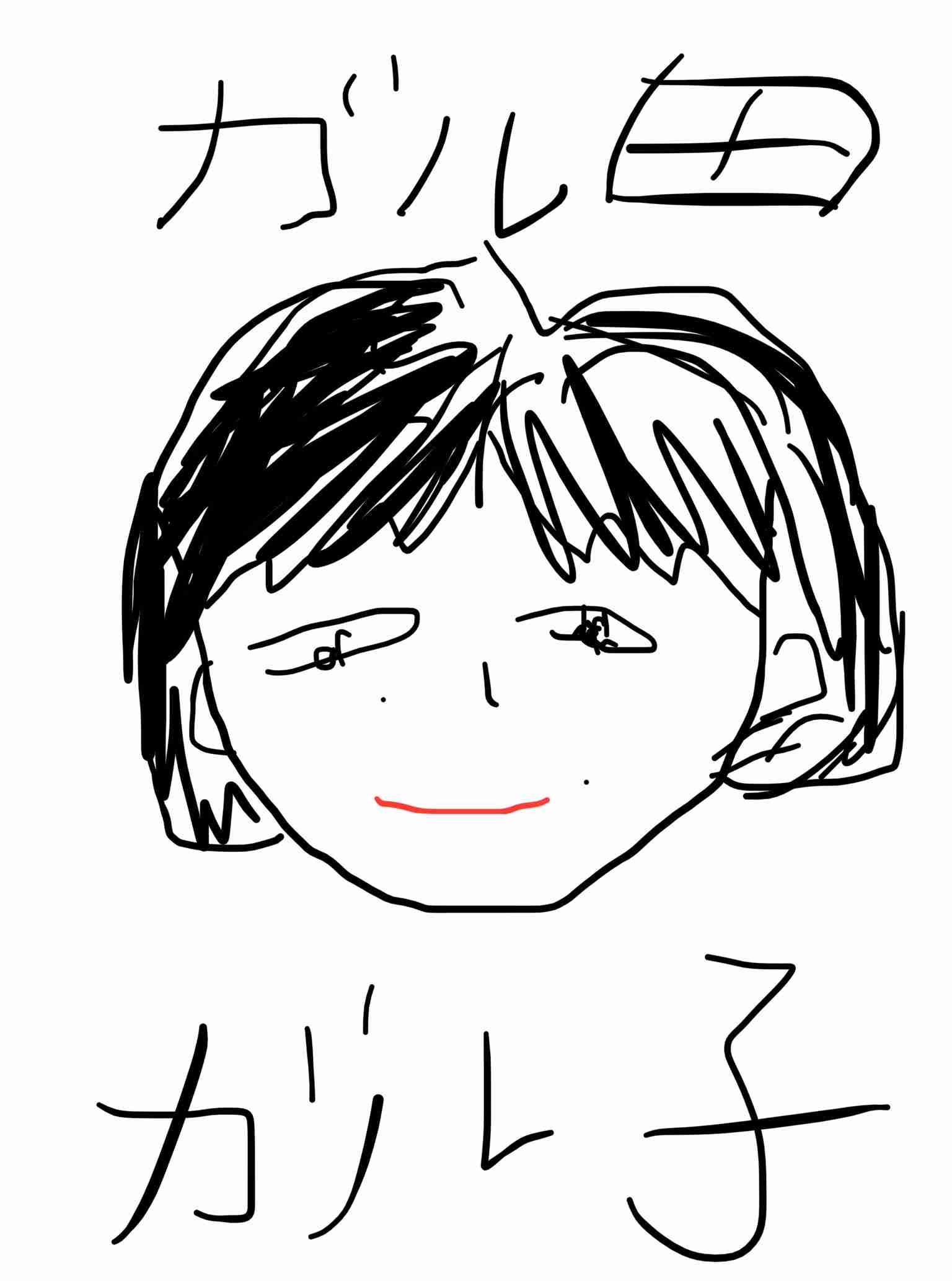 自画像を描くトピ