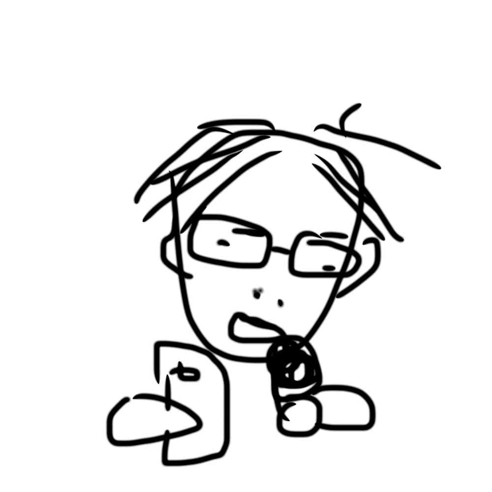 自画像を描くトピ