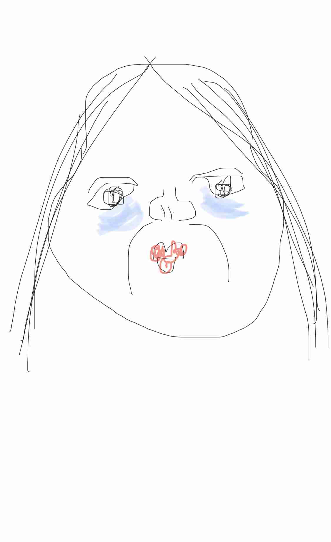 自画像を描くトピ