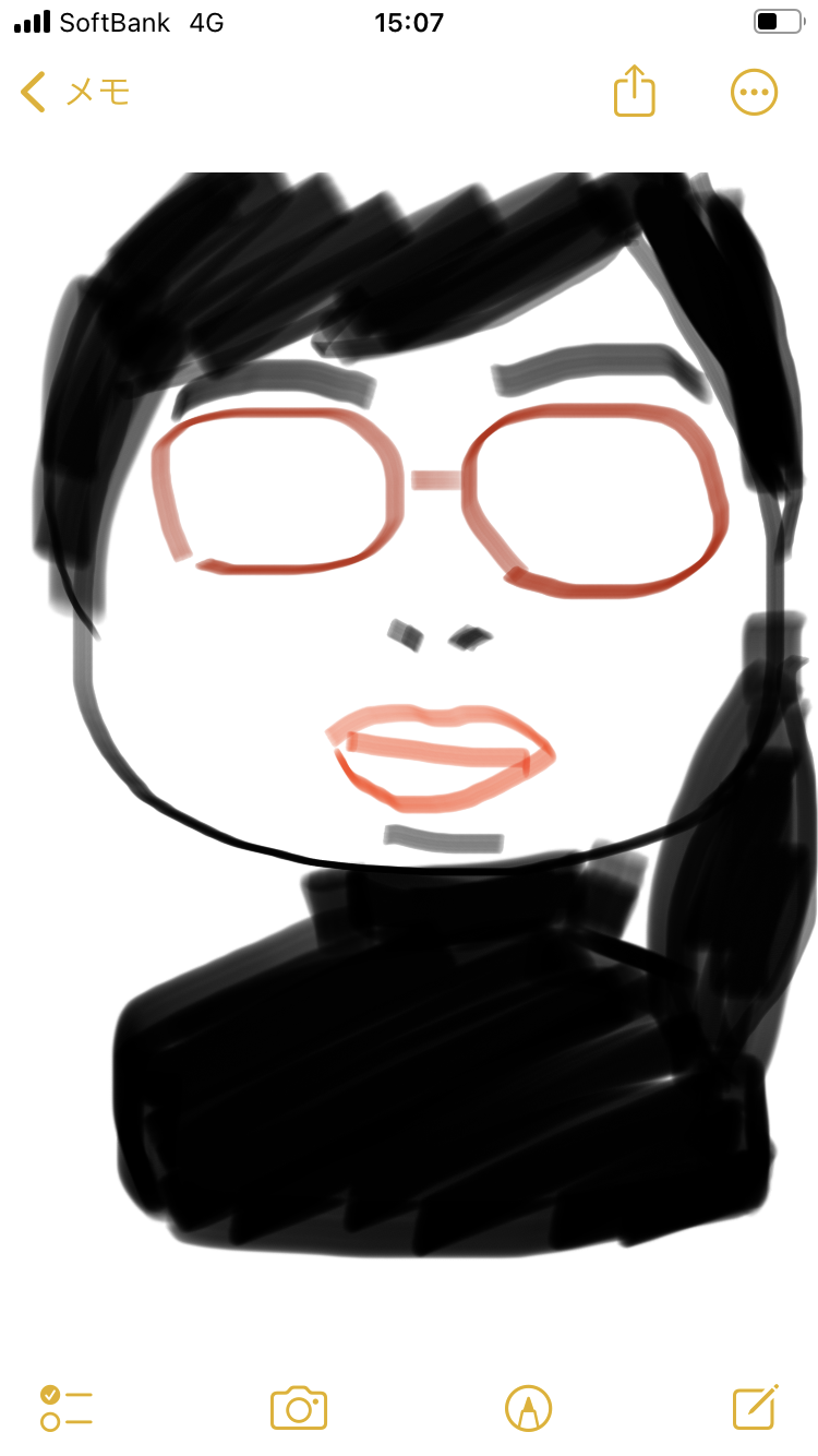 自画像を描くトピ