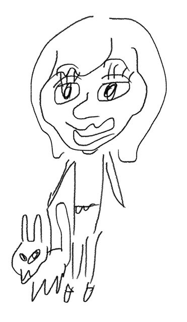 自画像を描くトピ