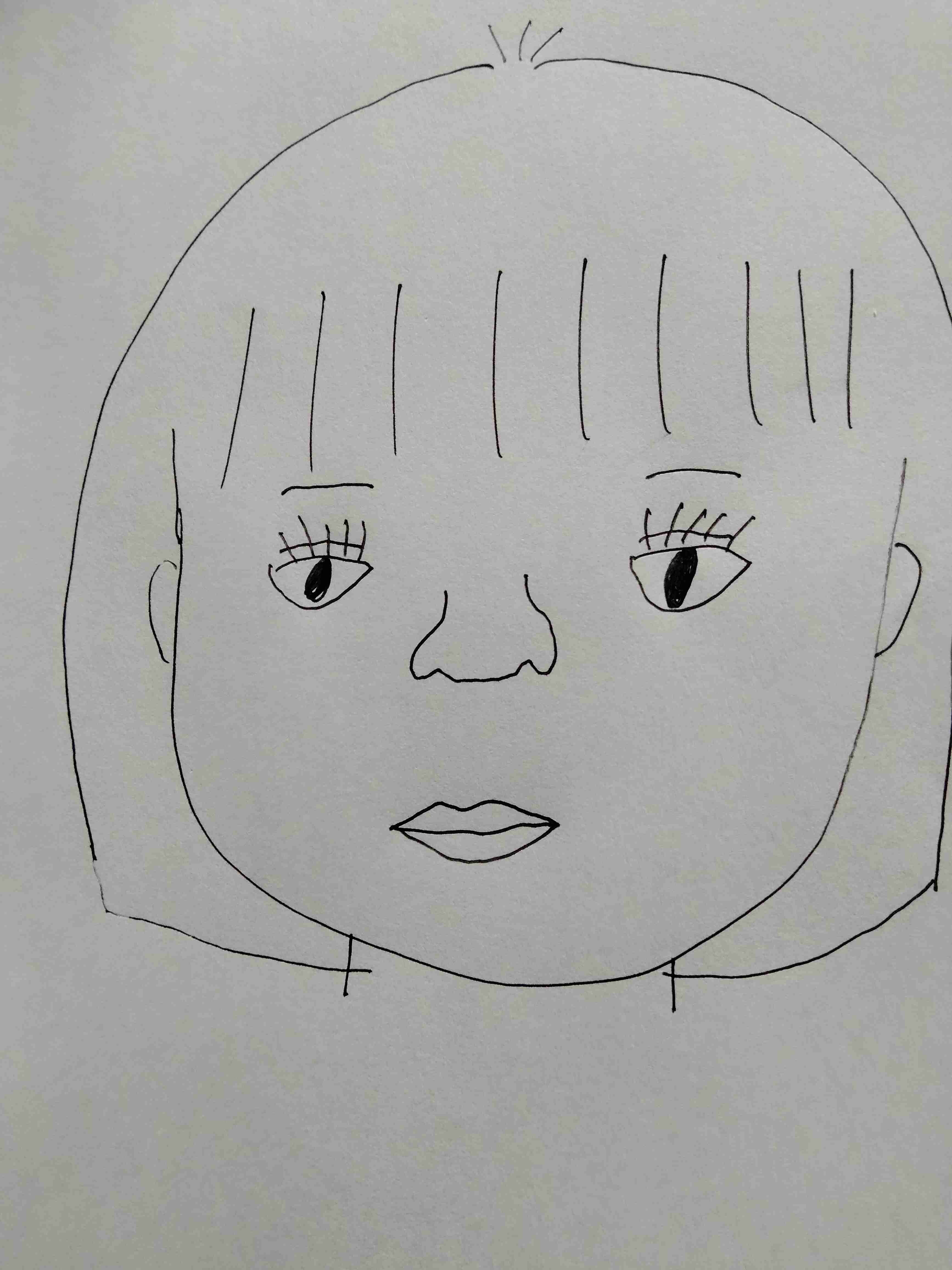 自画像を描くトピ