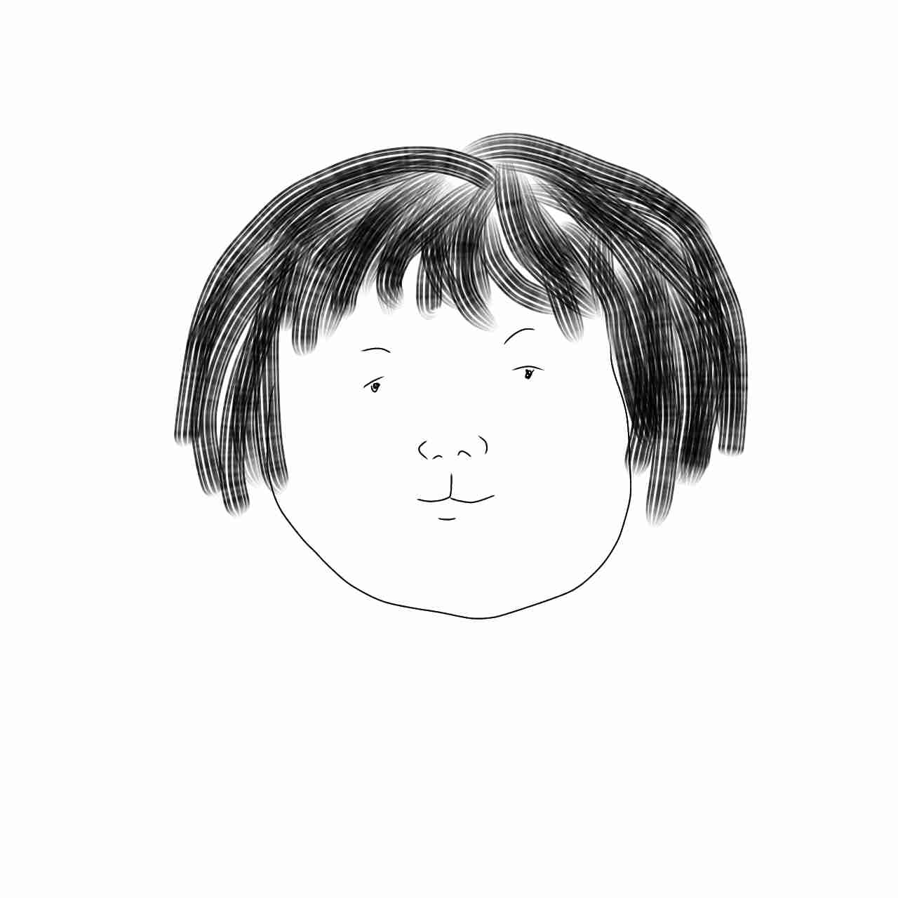 自画像を描くトピ