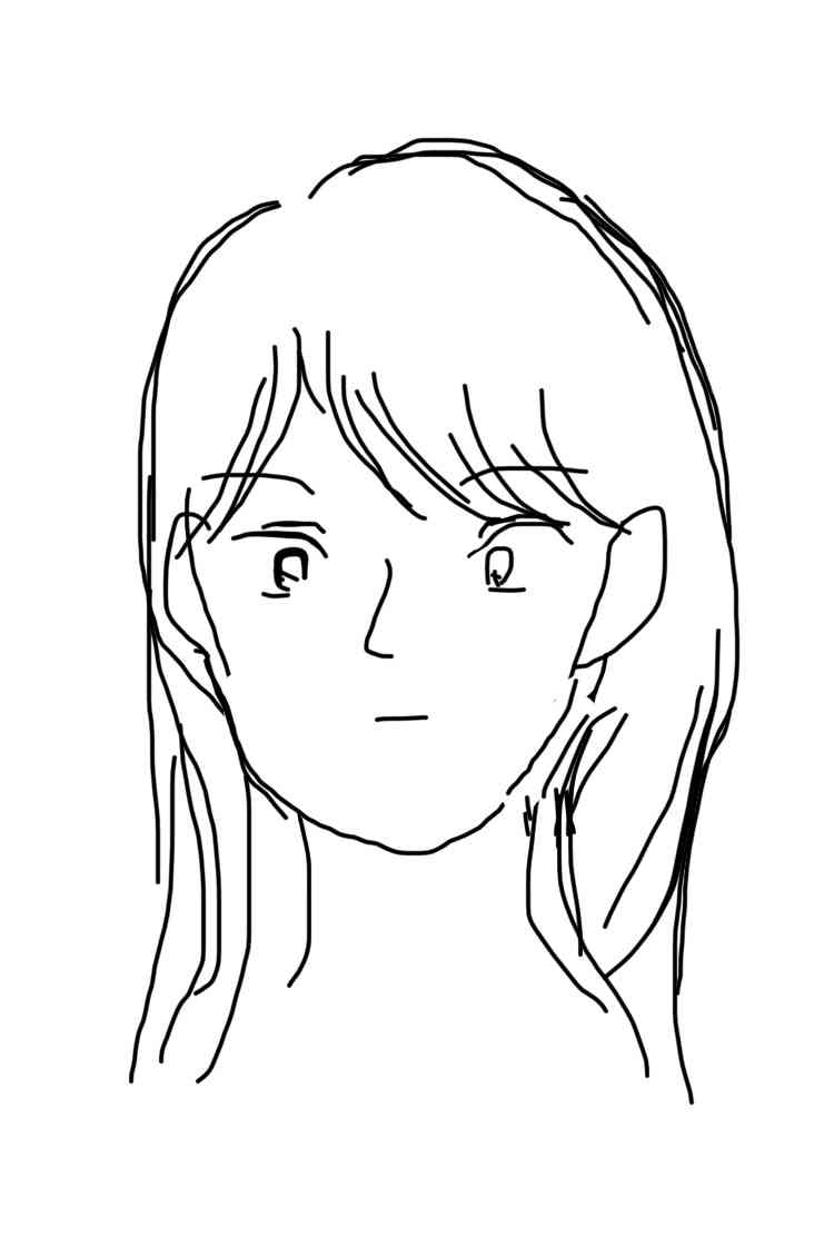 自画像を描くトピ