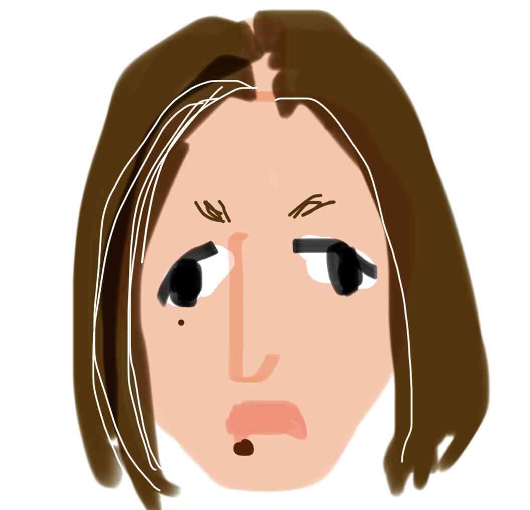 自画像を描くトピ