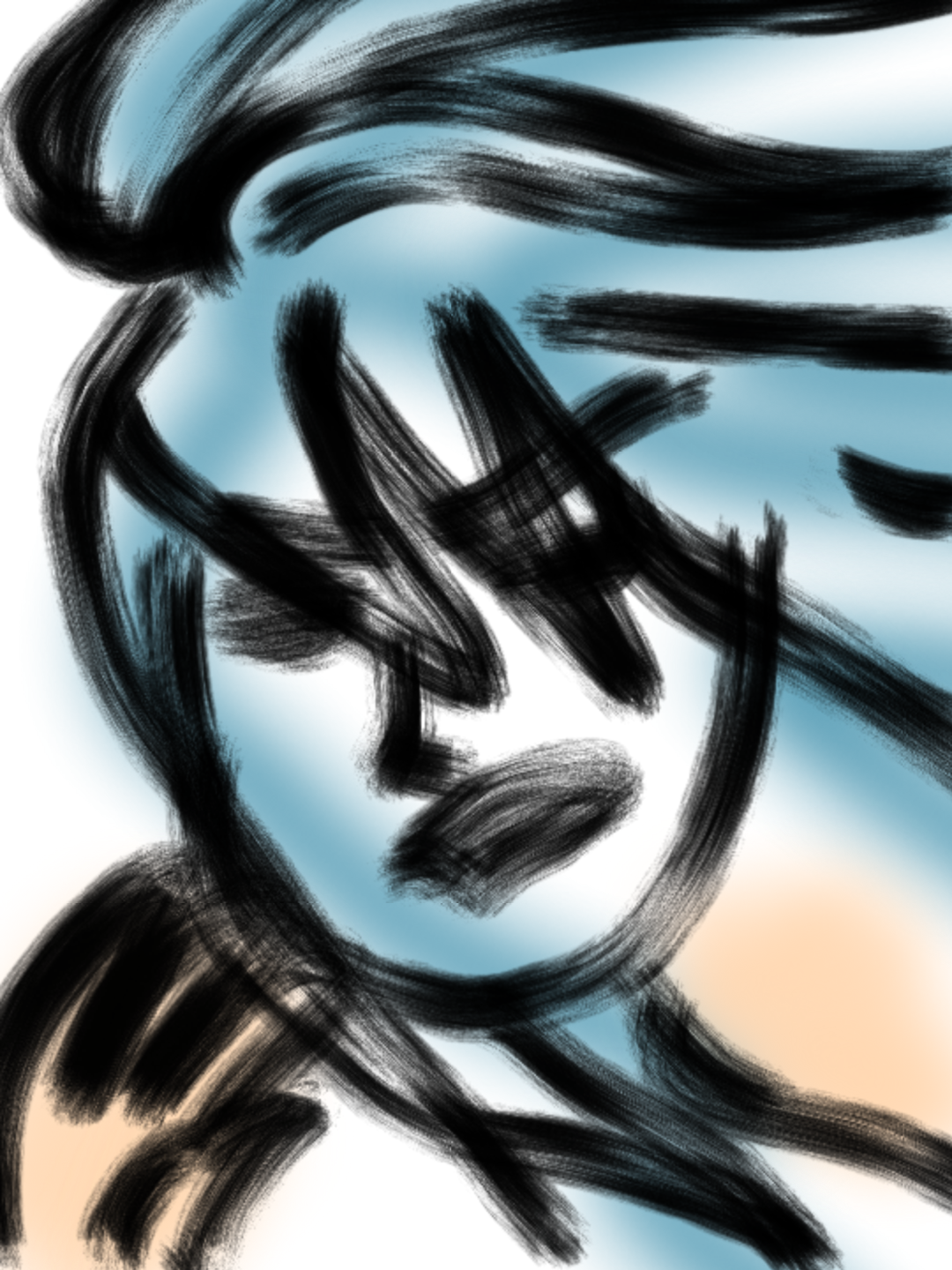 自画像を描くトピ