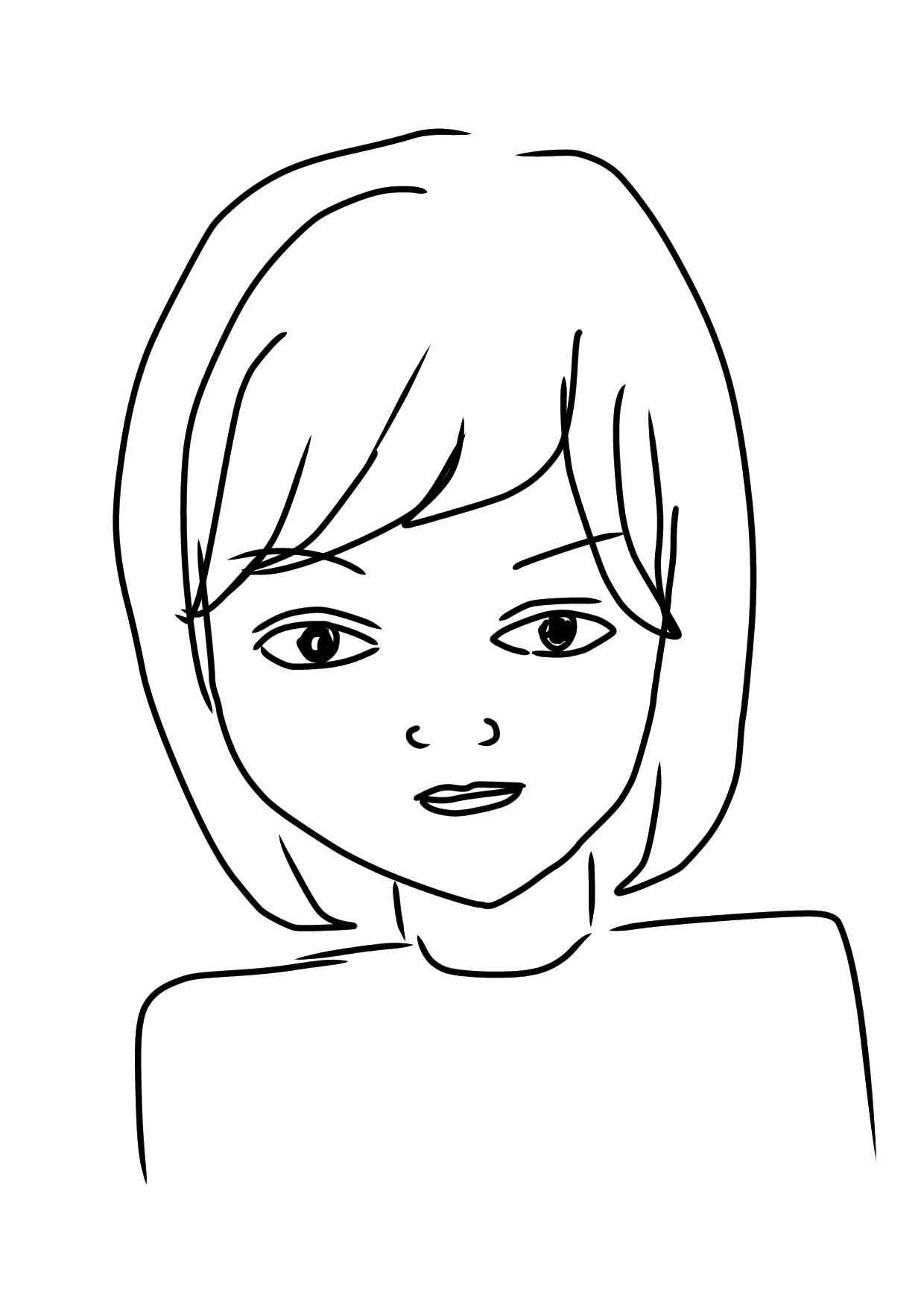 自画像を描くトピ