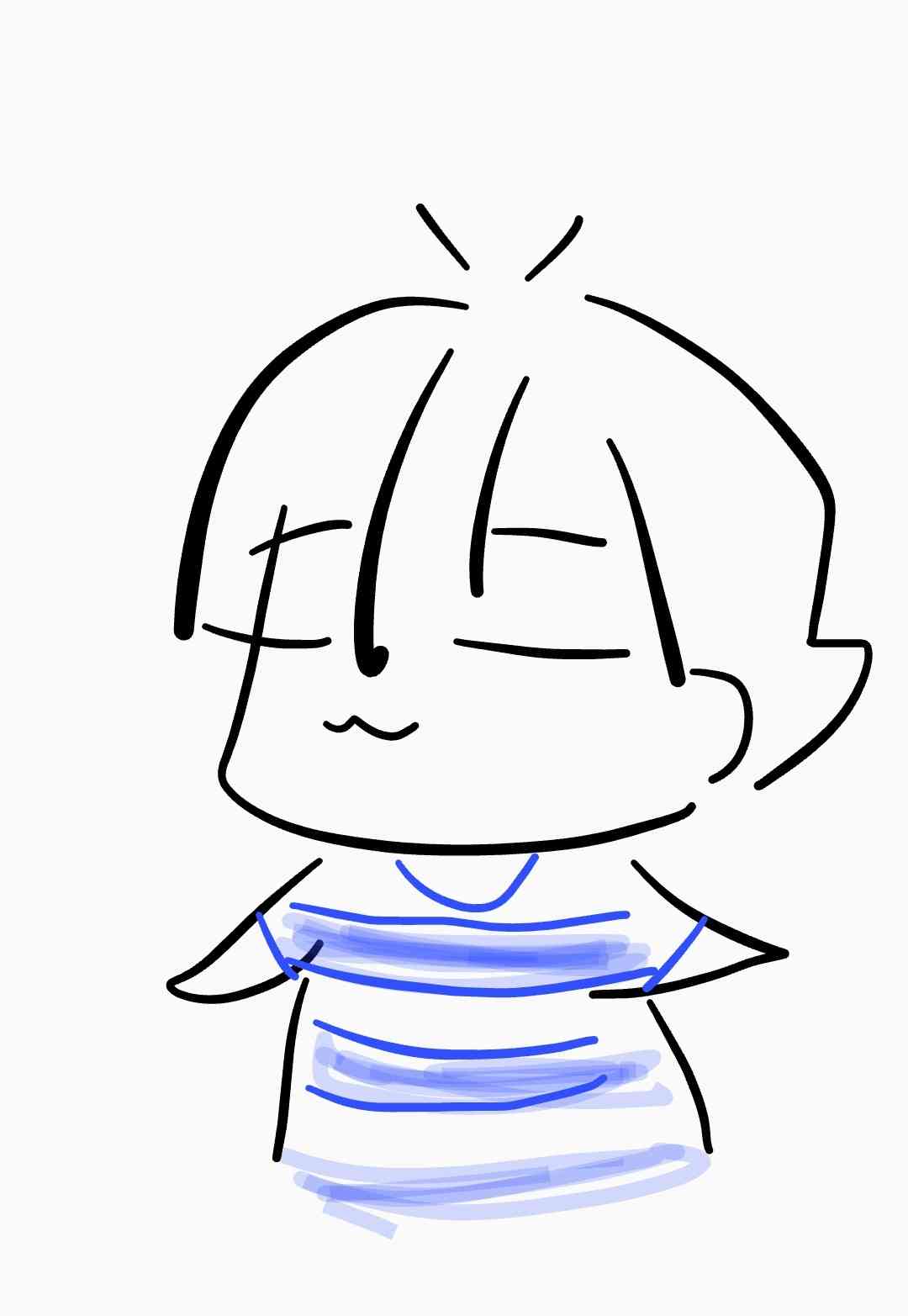 自画像を描くトピ