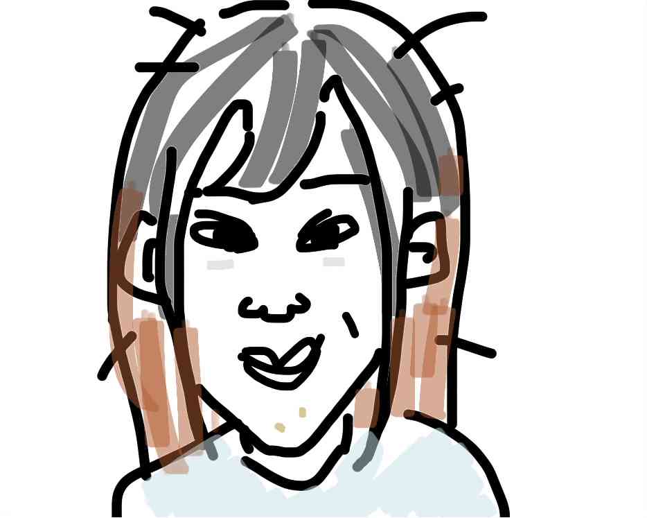 自画像を描くトピ