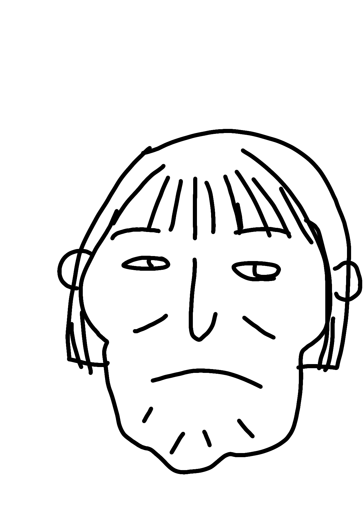 自画像を描くトピ