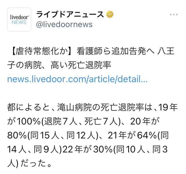 死んだ弟の顔に“アザ”が… 遺族が疑念　東京・八王子市の精神科病院で患者虐待常態化か　高い死亡退院率なぜ？　院長は過去に診療報酬不正請求で保険医資格取り消し