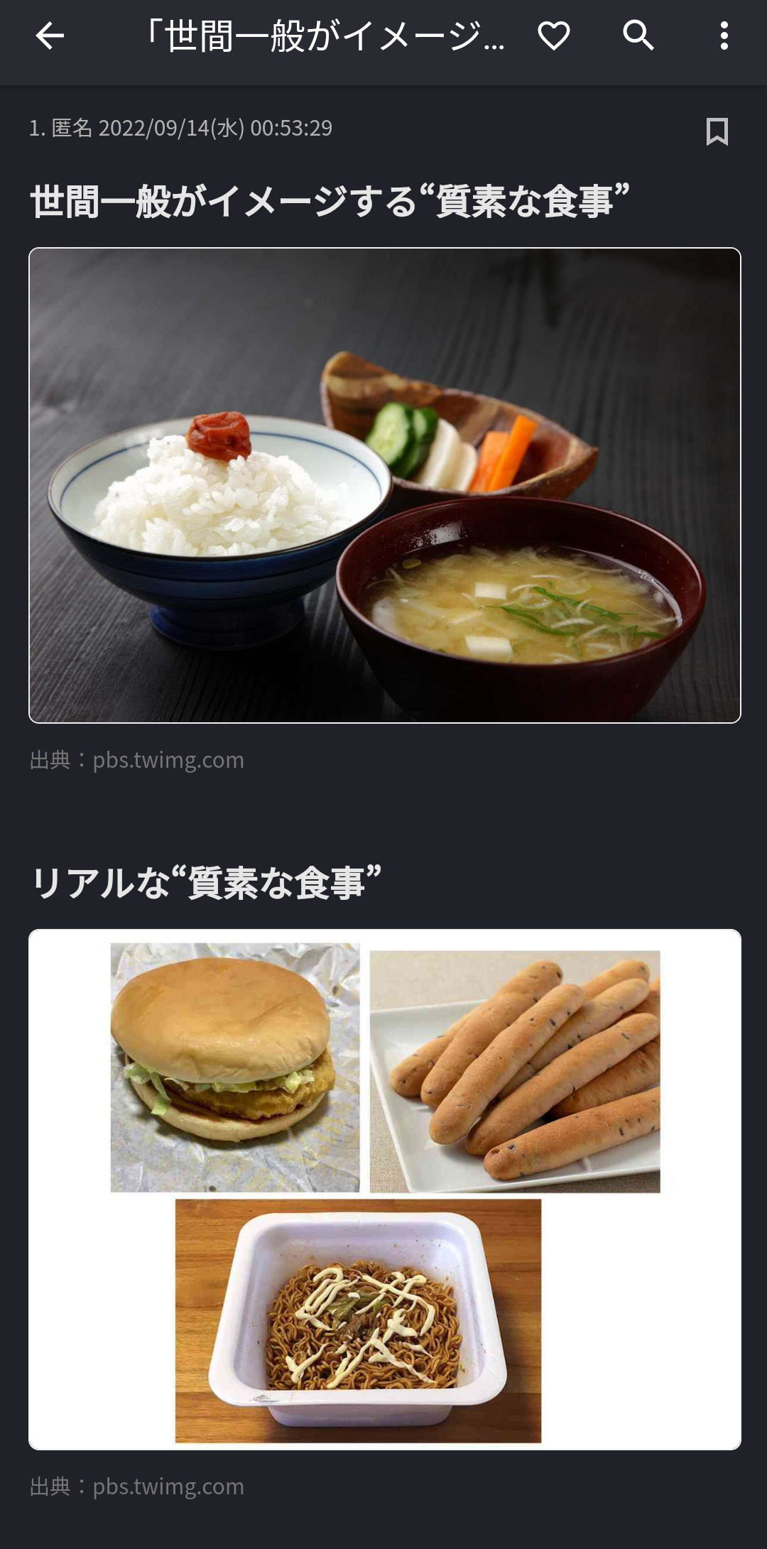 朝食の理想と現実