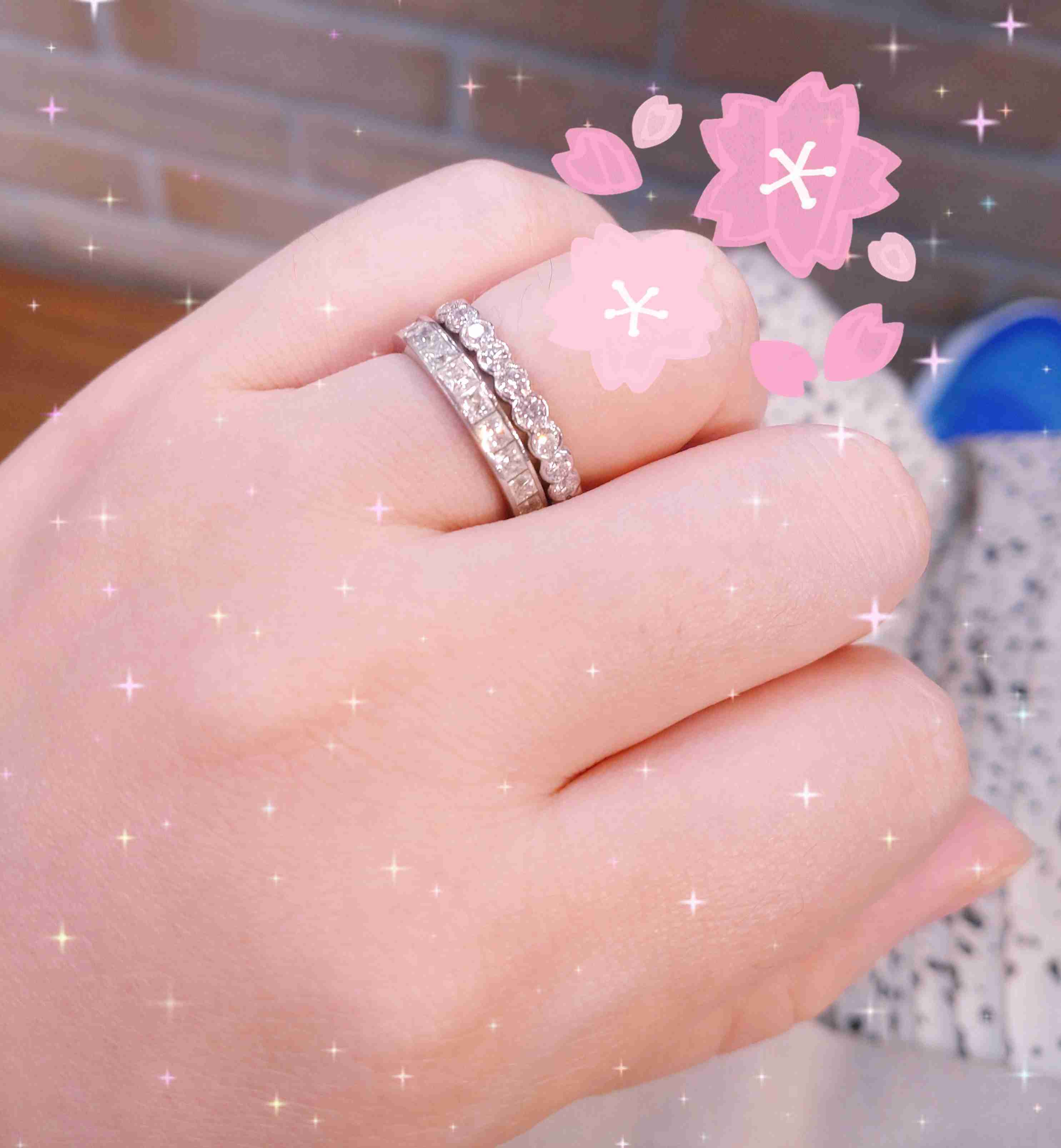 みんなの婚約指輪見せて！(結婚指輪も可)