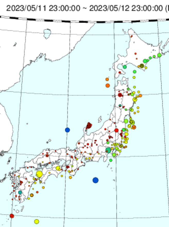 ここ1週間で震度3以上の地震が5回　けさは福島県で最大震度4　日頃から備えを　