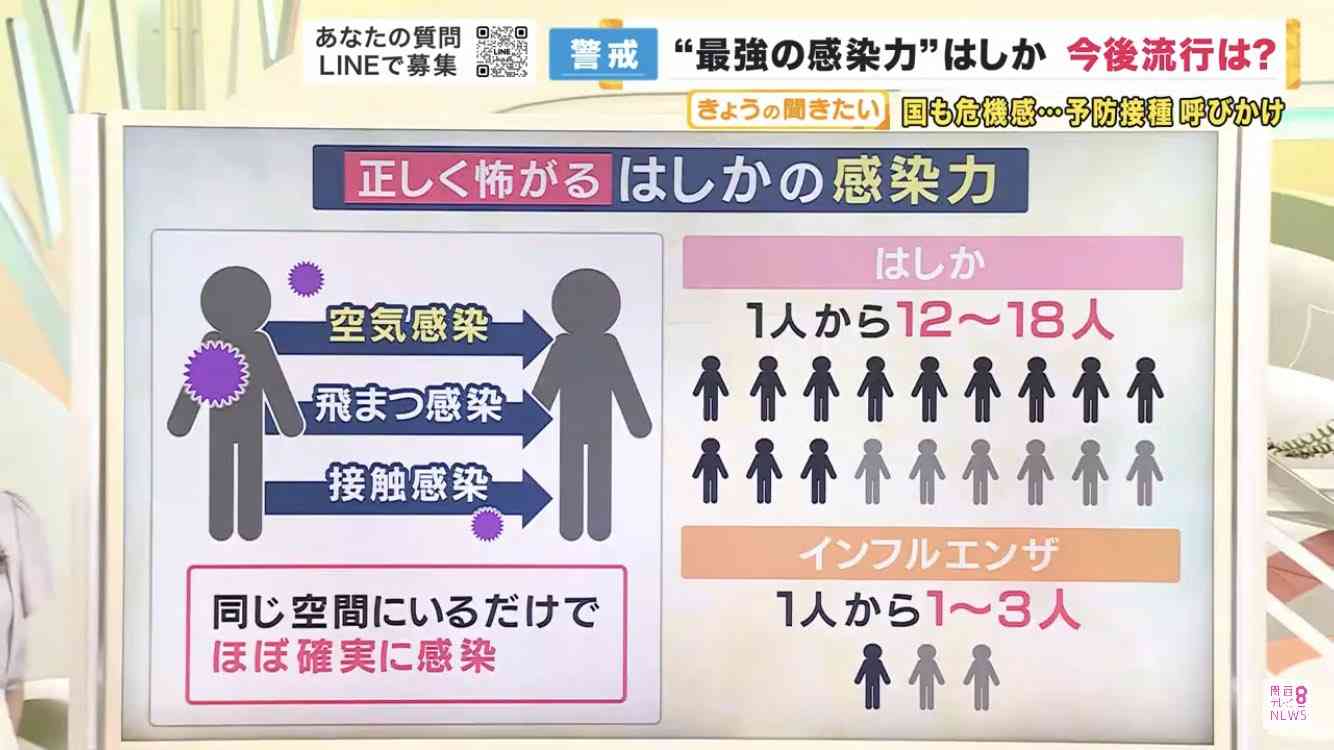 大流行の始まりか…「麻疹（はしか）」の病原体「麻疹ウイルス」。免疫細胞を破壊して、他の免疫まで白紙に戻す？