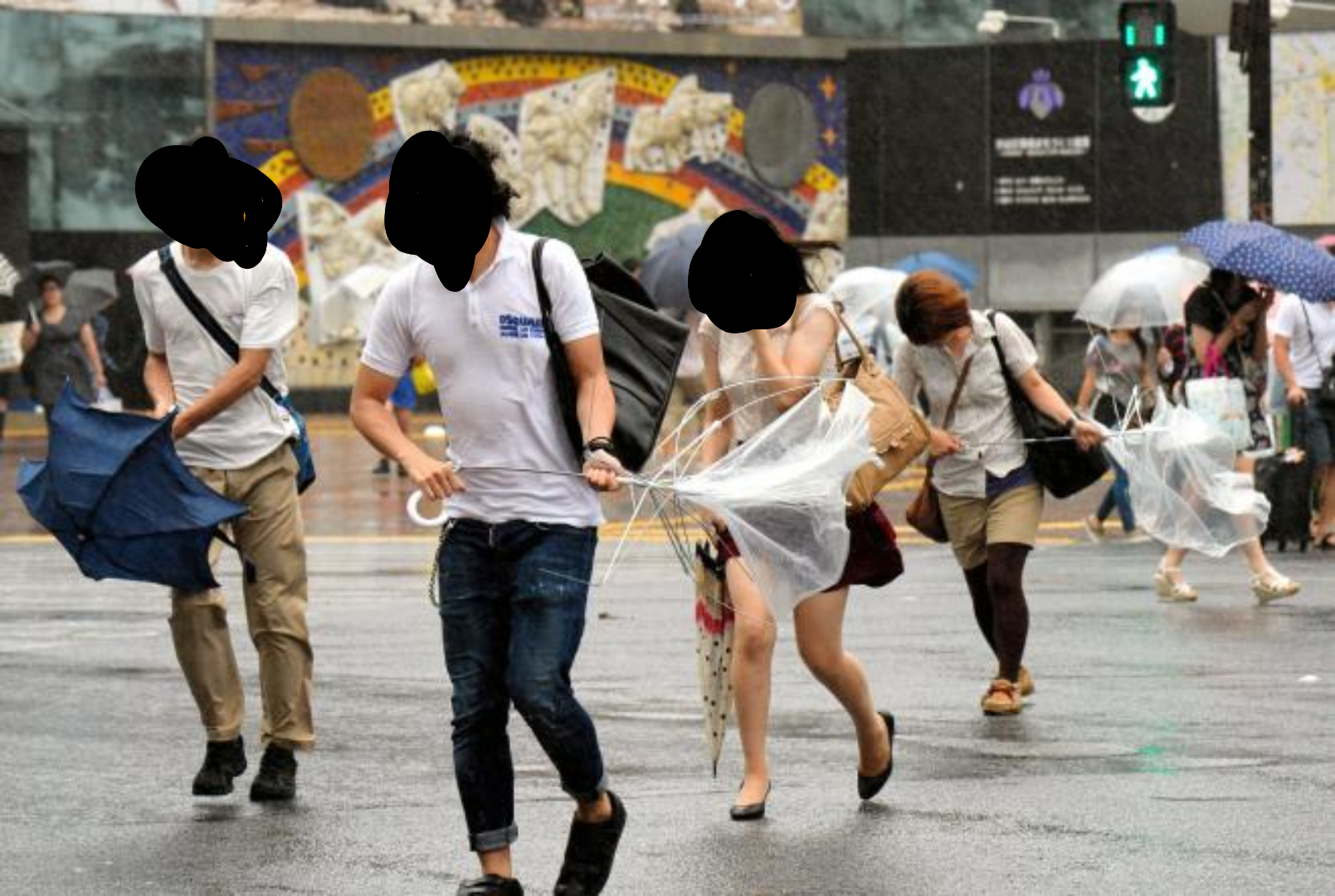 傘をささない人の心理