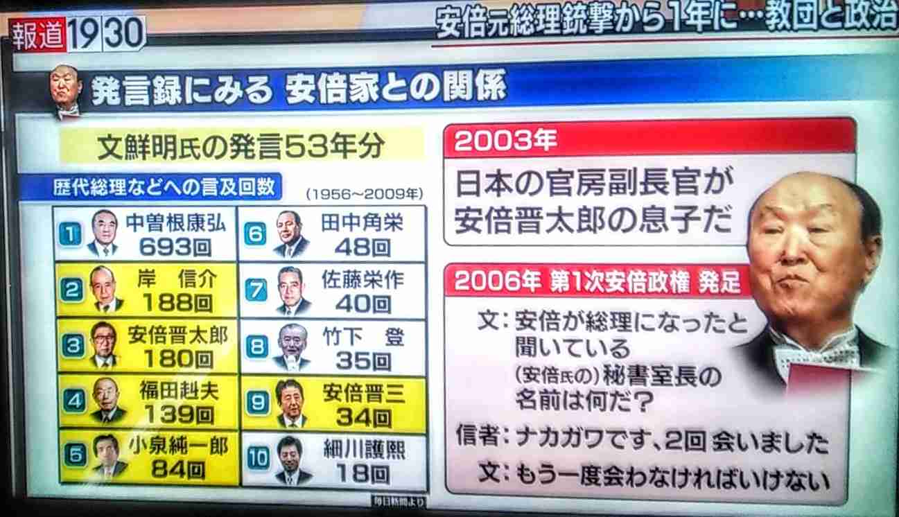 旧統一教会・教団総裁「日本は賠償を」　政治家批判、反発あらわ