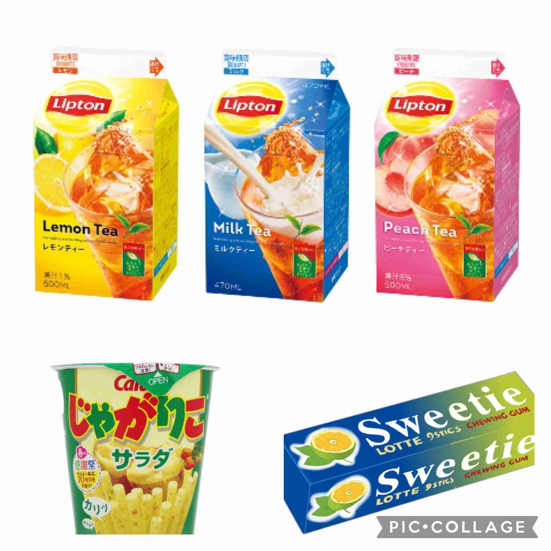 女子高生の時、愛用してた飲み物、お菓子３つ選ぶなら？