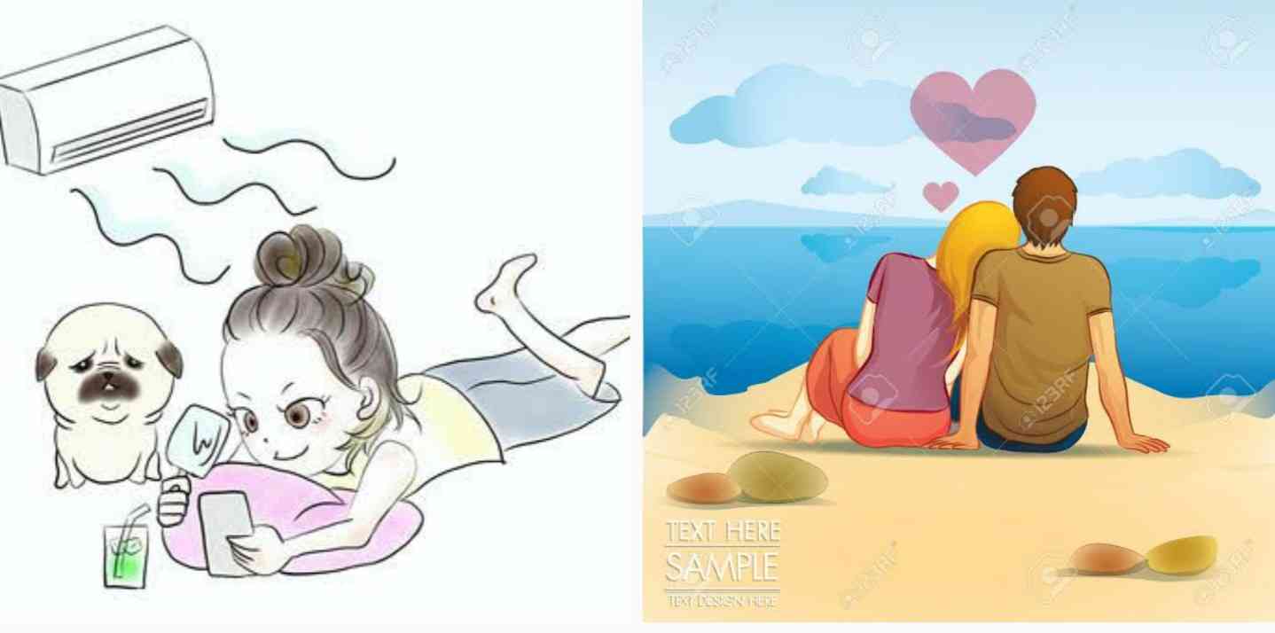 「理想の夏」と「現実の夏」の画像