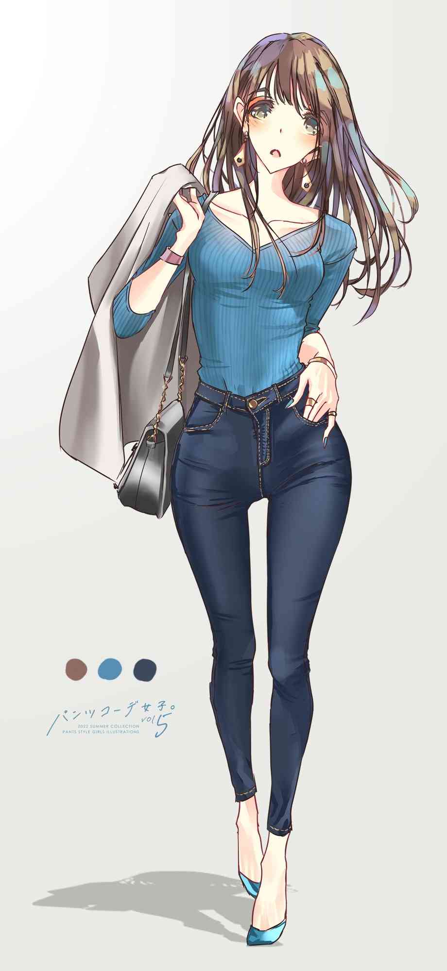 真夏の仕事帰りテラスデートの服