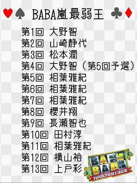 『BABA嵐→BABA魂』を語ろうPart2【アンチ禁止】