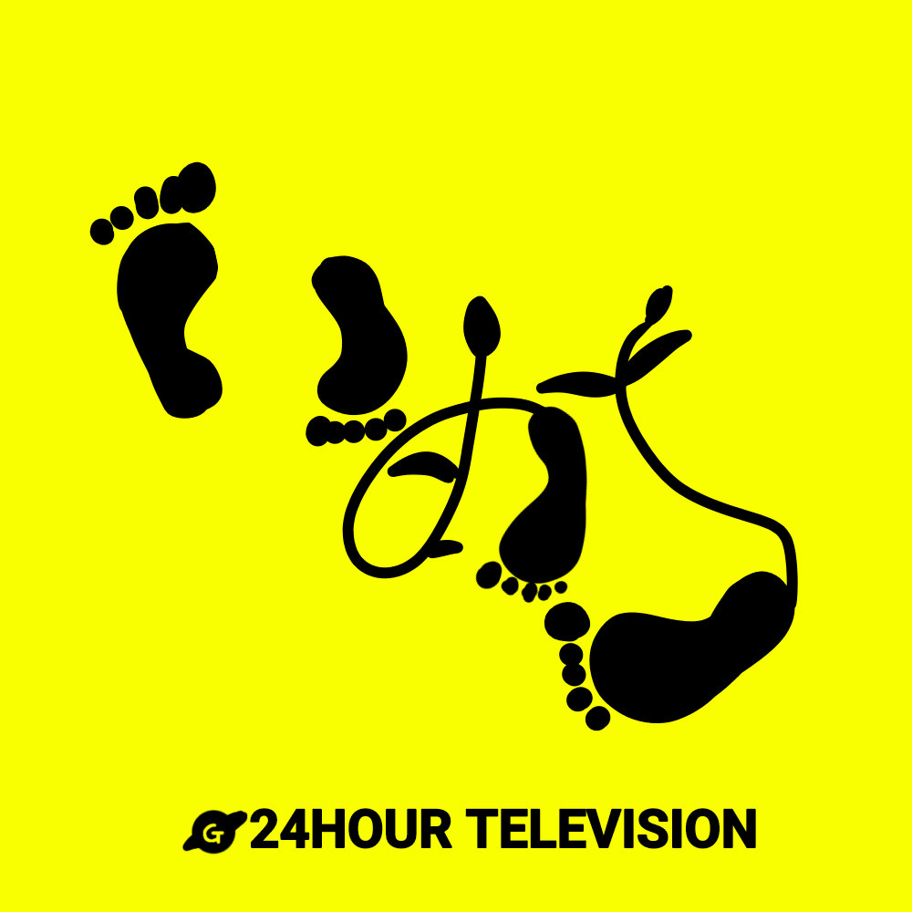 24時間テレビのチャリティーTっぽい画像【お絵描き】