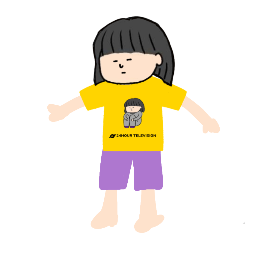 24時間テレビのチャリティーTっぽい画像【お絵描き】