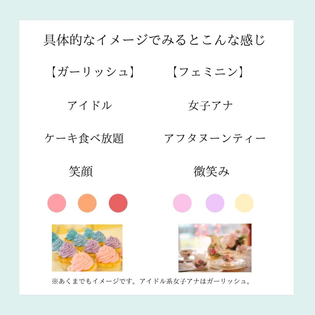 パーソナルデザイン別似合うアイテム
