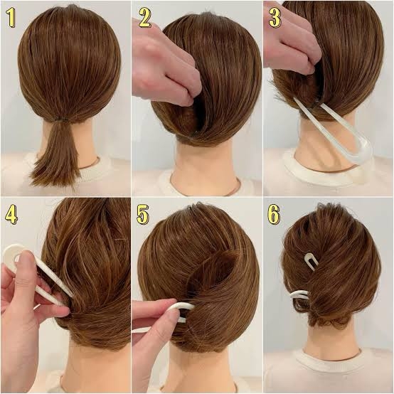 簪(かんざし)を使っている人