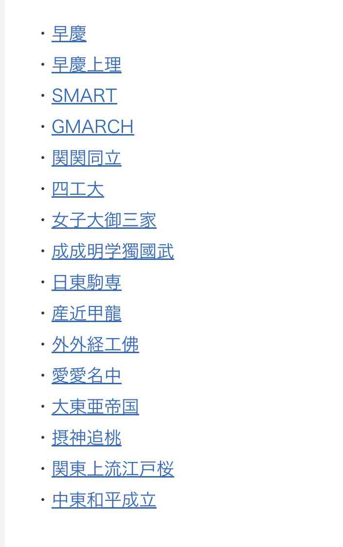 知っている大学名ならプラス