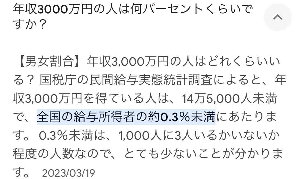 普通とお金持ちの境界線