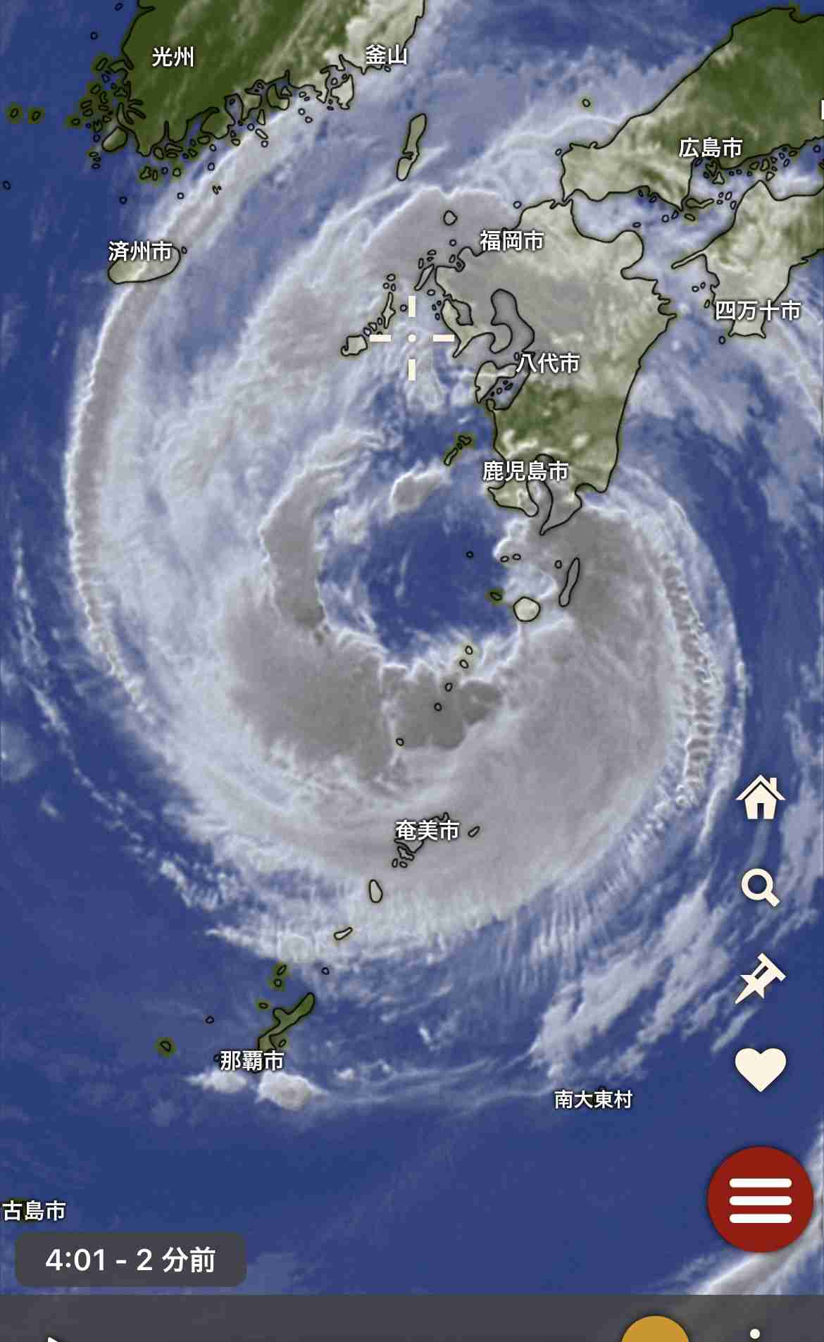 台風6号　九州本土の一部が暴風域に　スピード遅く荒天が長引くおそれ