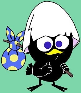 【海外】黒色のキャラクター【日本】