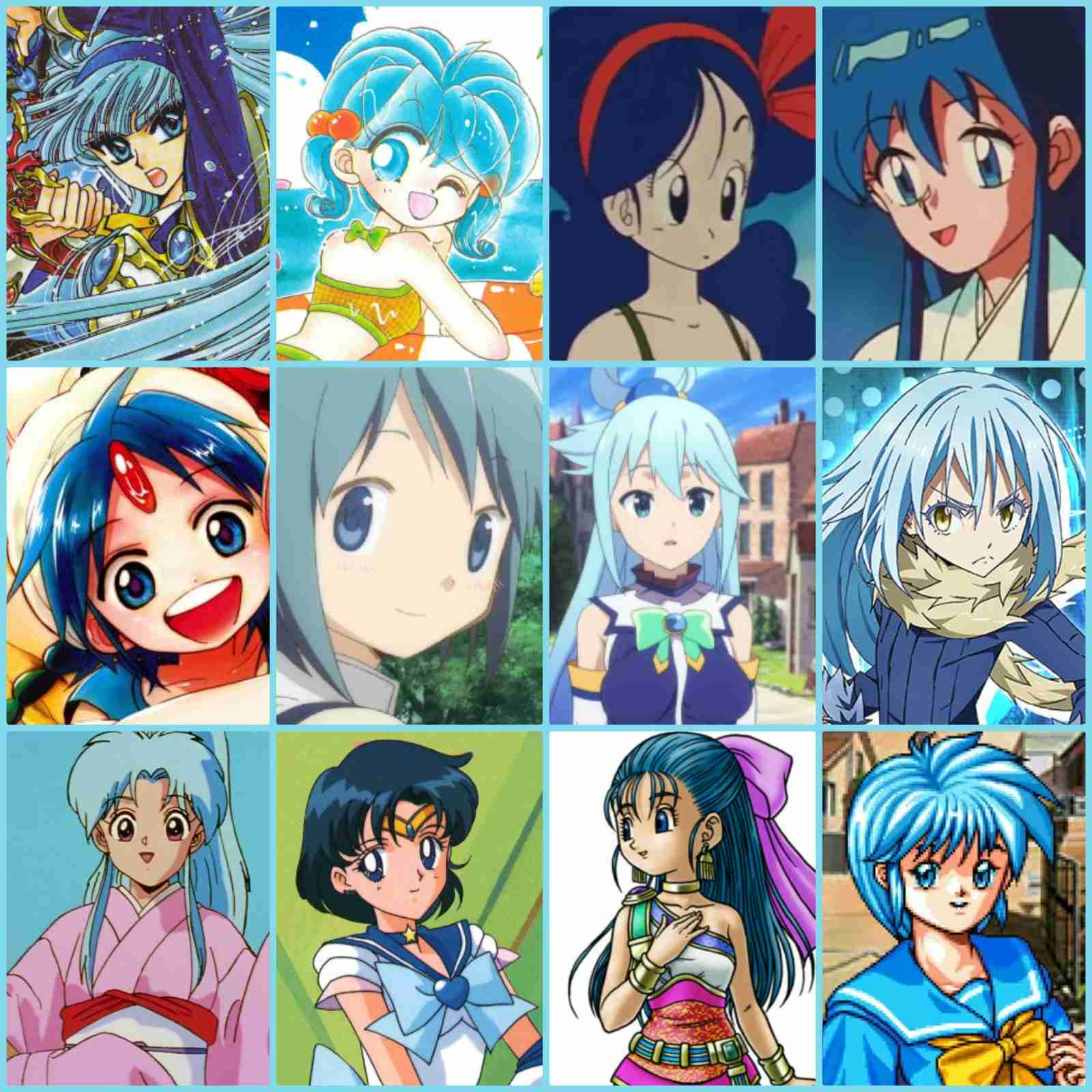 【二次元】青・水色の髪のキャラと言えば？