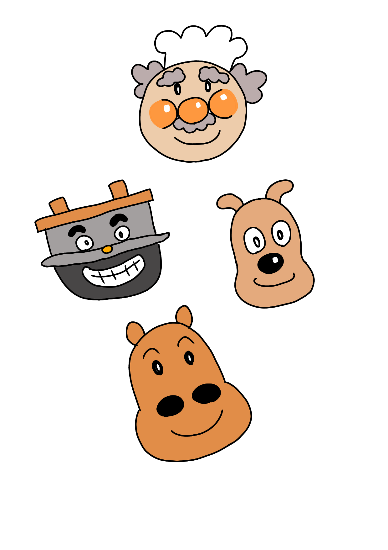 【お絵描き】記憶だけでアンパンマンのキャラを描くトピ
