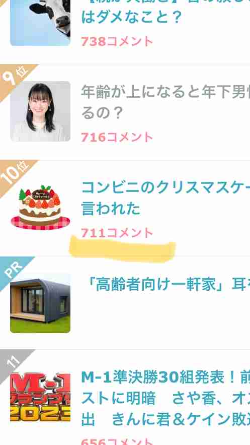 コンビニのクリスマスケーキは可哀想と言われた