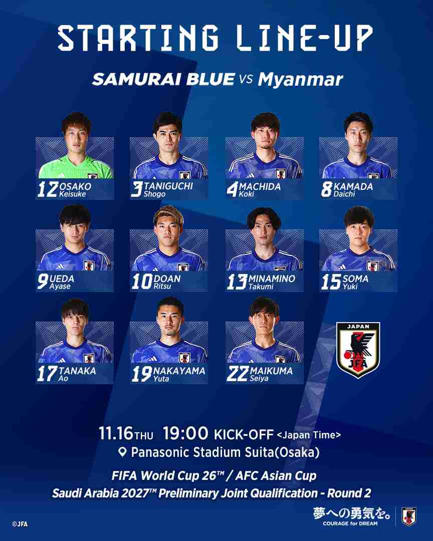 三笘薫　日本代表から負傷で離脱「チームメイトに想いを託したい」…26年W杯アジア2次予選ミャンマー戦前日に衝撃
