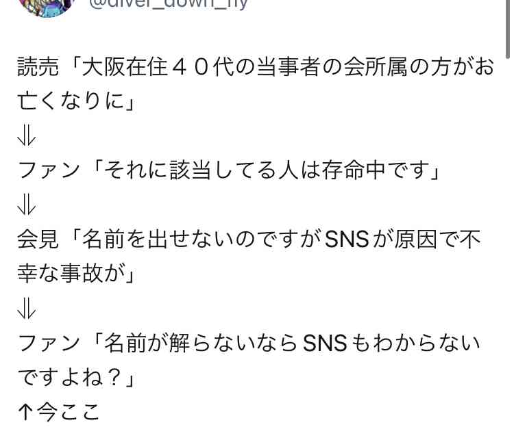 旧ジャニーズ「当事者の会」男性、大阪の山中で死亡…SNSで誹謗中傷受ける
