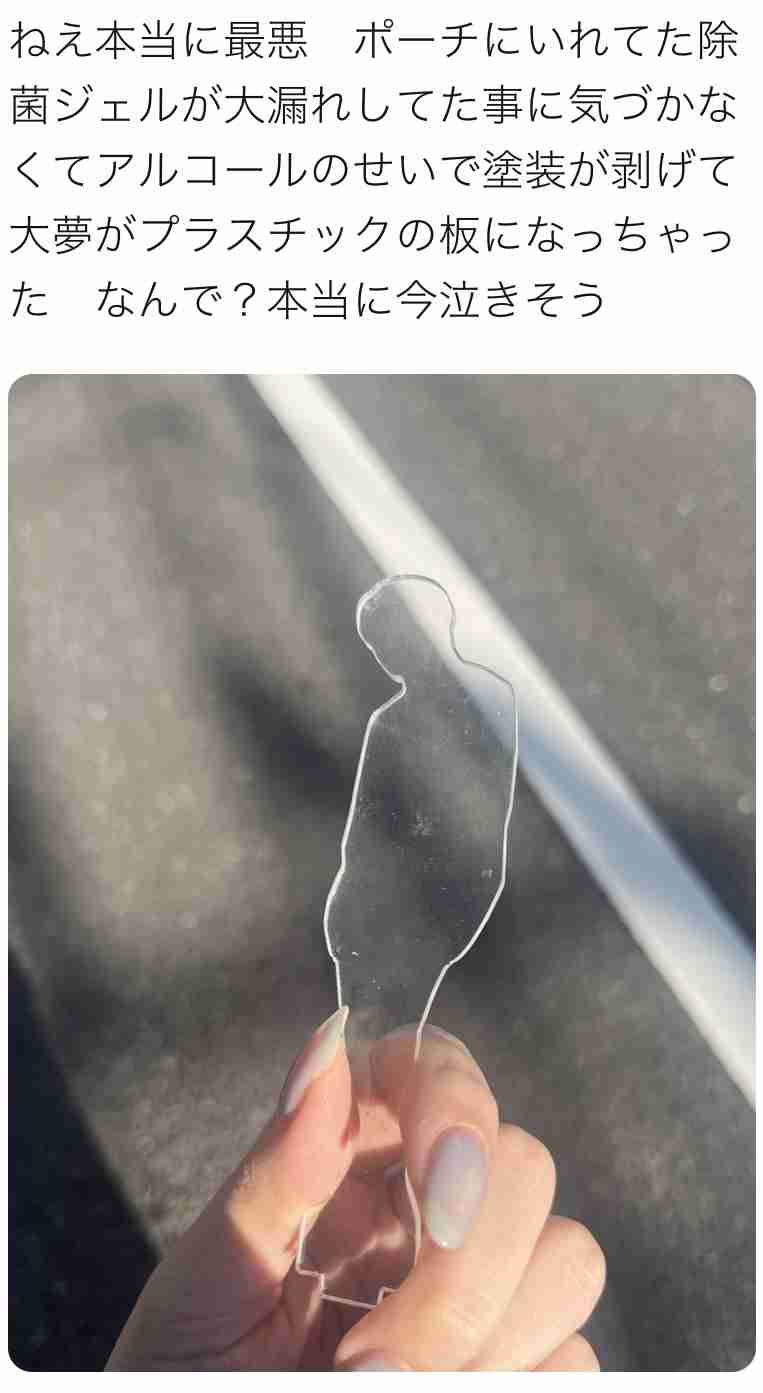 持っているアクスタを見せ合って感想を言うトピ