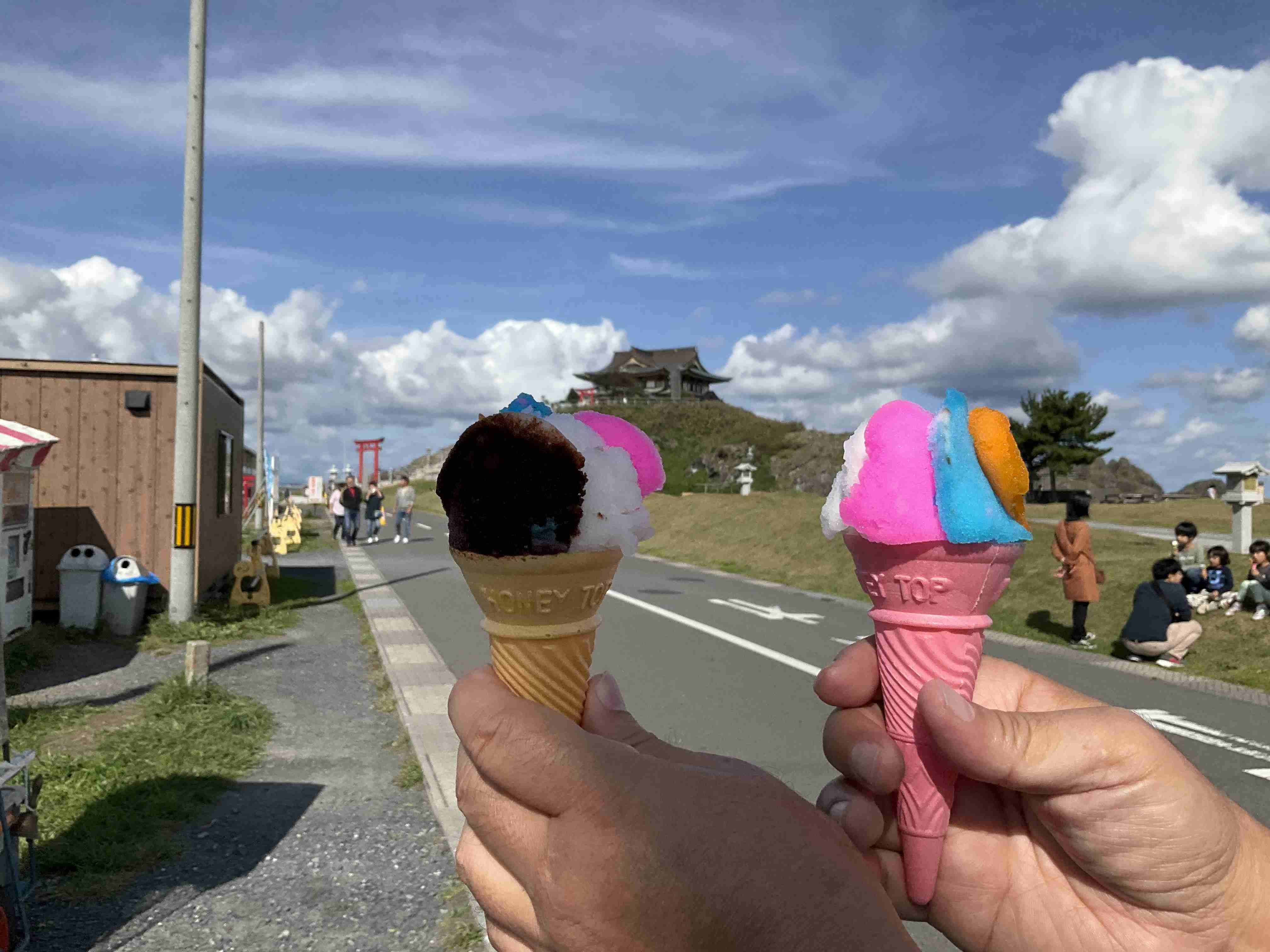 スマホで撮ったソフトクリーム・アイスクリームの画像が見たい