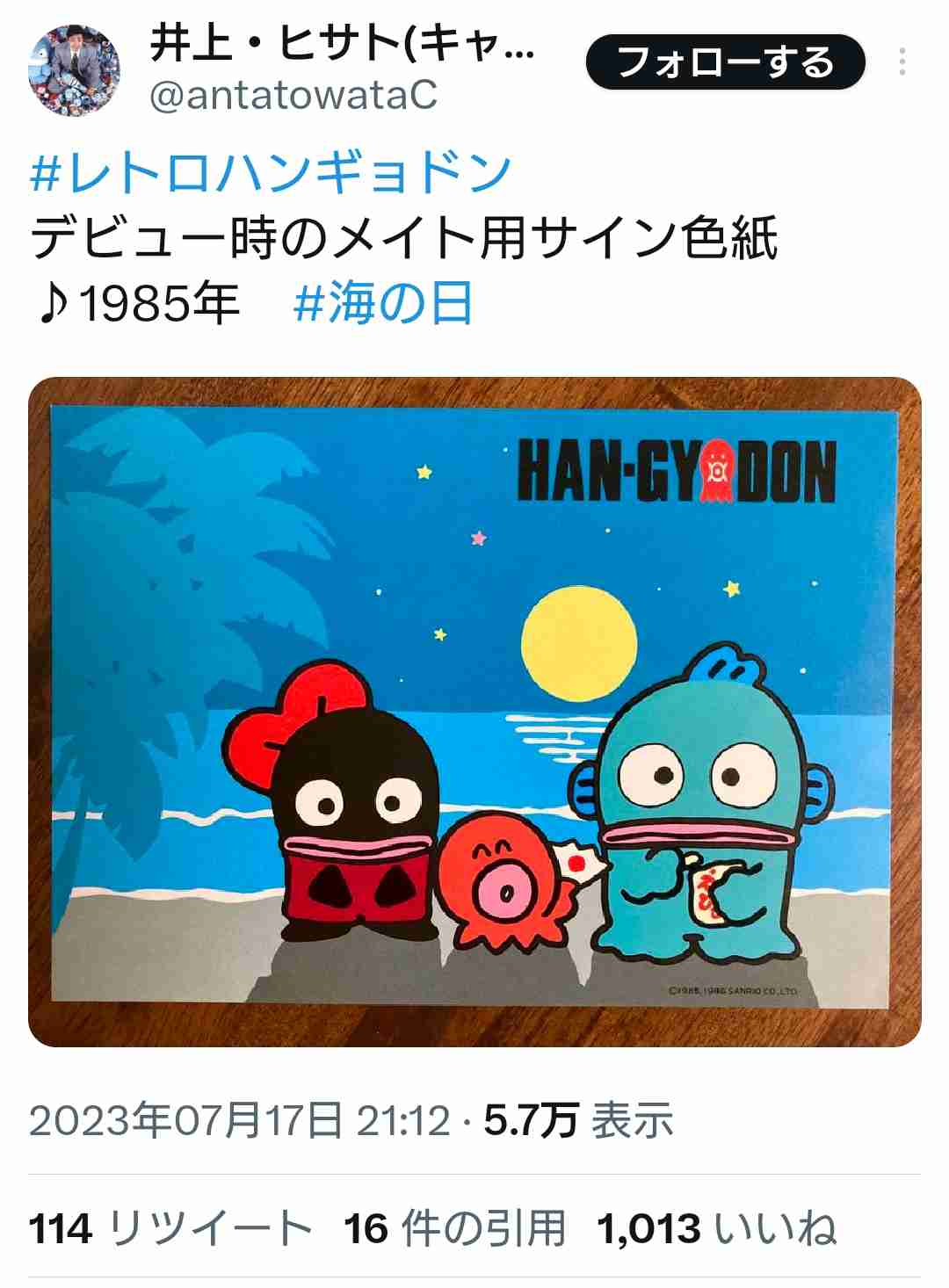 【サンリオ】ハンギョドン好きな人