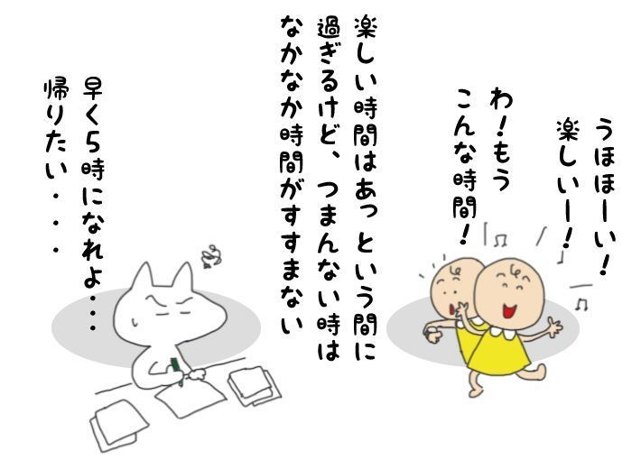 時間経つの早いなあ、と思うこと